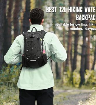 Lightweight Hydration Backpack, Running Backpack with 2L Water Bladder, Hydro Water Daypack for Cycling Hiking Rave for Men Women